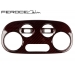 FIAT 500 Temperature Control Panel by Feroce - Carbon Fiber - Red Candy